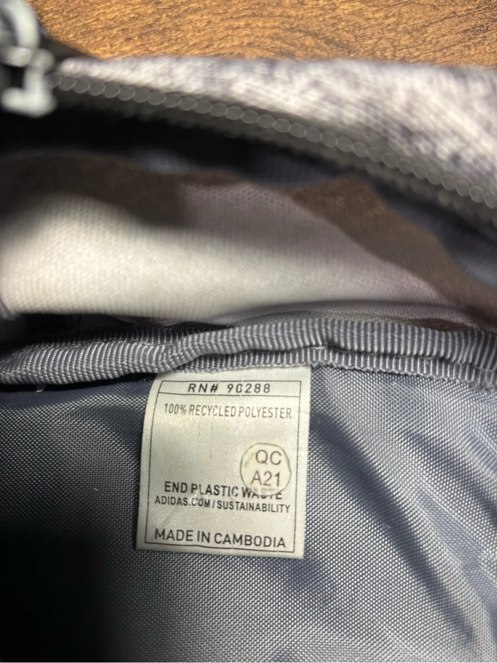 adidas Heather Gray and Black Casual Backpack